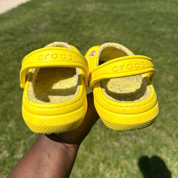 Crocs‎ Classic Lined Clogs Unisex Size M6 W8 Yellow Sandals - Picture 10 of 15